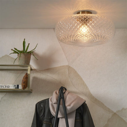 Plafonnier Venice Transparent et Doré