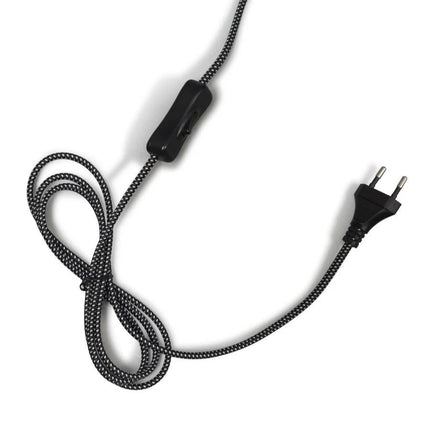 Lámpara de mesa rectangular de hierro negro de Amberes