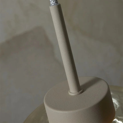 Lámpara colgante Verona de cristal ámbar degradado, Ø15 cm