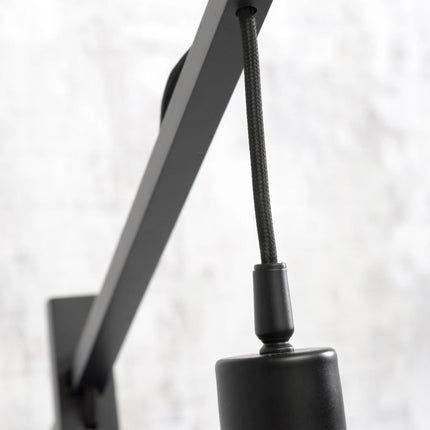 Lampadaire Kalimantan Bambou Naturel et Noir 176 cm