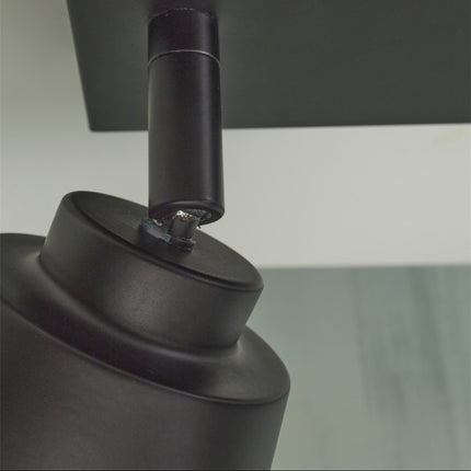 Lámpara de techo Bremen con 2 pantallas rectangulares negras