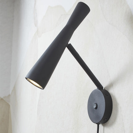 Bordeauxschwarze GU10-Wandleuchte