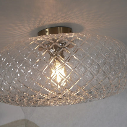 Plafonnier Venice Transparent et Doré