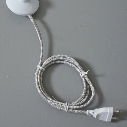 Lámpara de pie Havana de 2 luces blanca