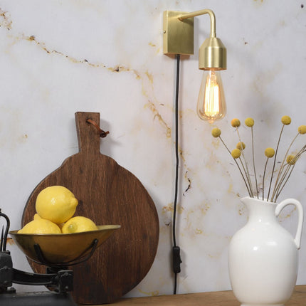 Madrid Wandleuchte Gold Eisen S