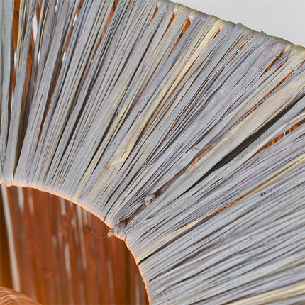 Panama Table Lamp Raffia Grey 28 cm