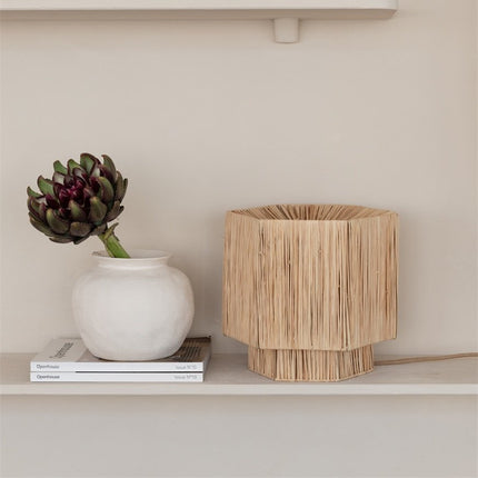 Panama Table Lamp Natural Raffia 28 cm