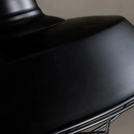 Lámpara colgante de hierro negro estilo retro industrial americano