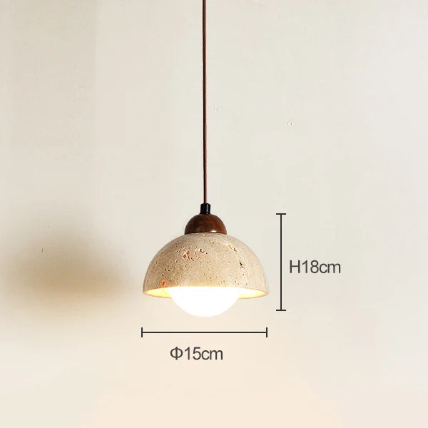 Travertine Stone Pendant Light