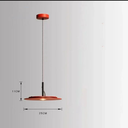 Lámpara colgante LED plana circular italiana