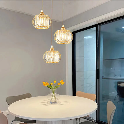 Lámpara colgante de araña de metal moderna