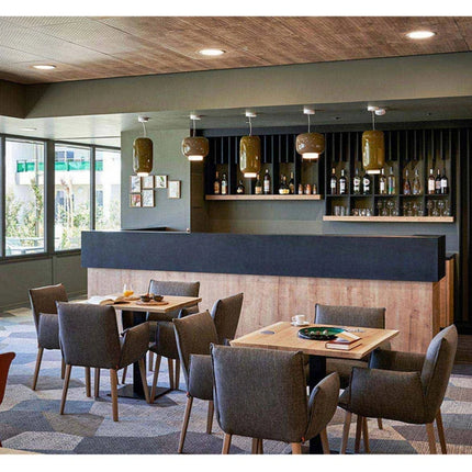 Italienische Pendelleuchte aus farbigem Glas