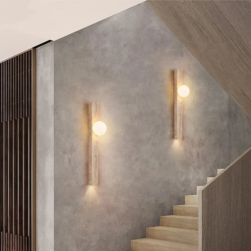 Kreative vertikale Steinwandlampe