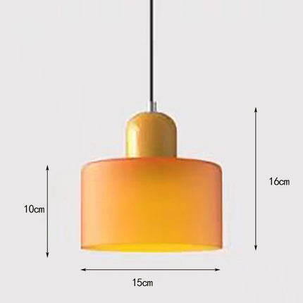 Nordische runde Glaspendelleuchte