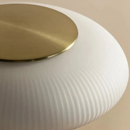 Skandinavische Vintage Tischlampe aus Glas