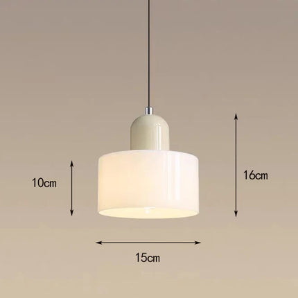 Nordische runde Glaspendelleuchte