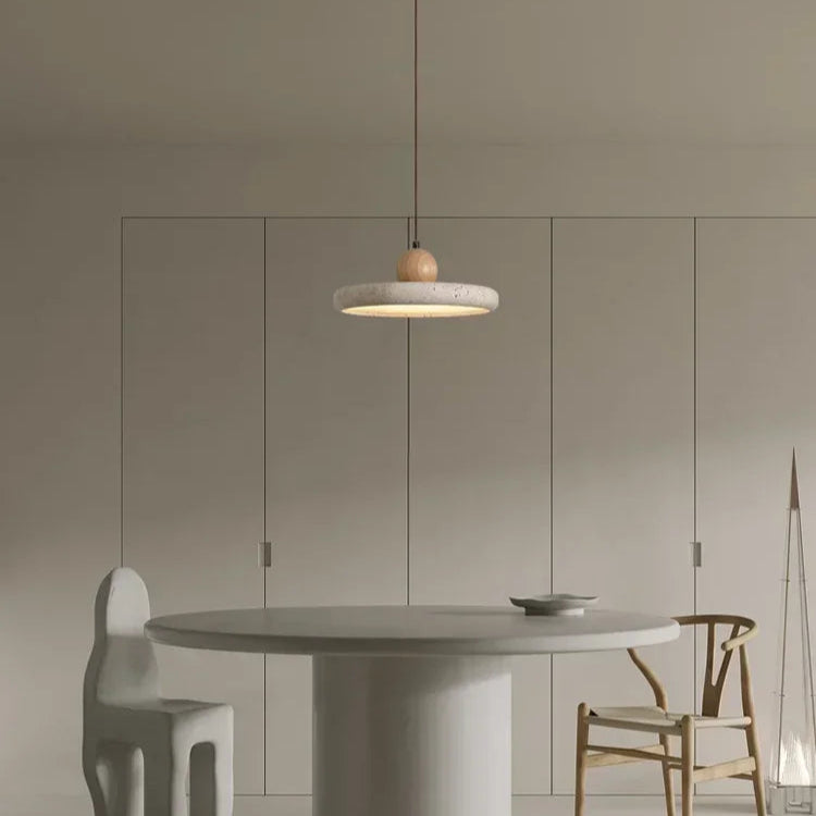 Natural Travertine Stone Flat Suspension