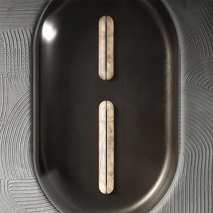 Lámpara de pared moderna de línea de mármol