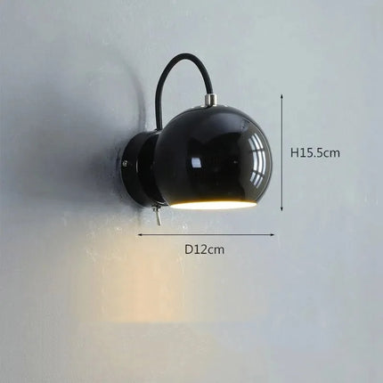 Lámpara de pared LED giratoria nórdica
