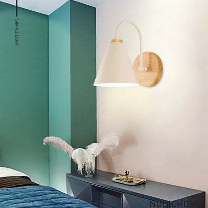 Lámpara de pared de hierro de diseño minimalista nórdico