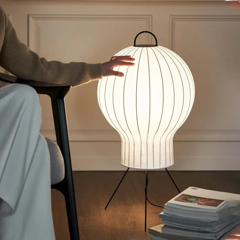 Lampadaire en Soie Montgolfière Minimaliste