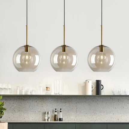 Nordische moderne minimalistische Glaspendelleuchte