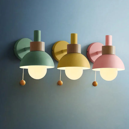Bunte Macaron LED-Wandleuchte