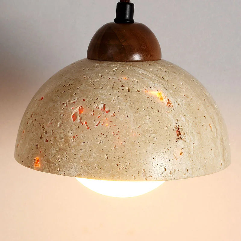 Travertine Stone Pendant Light