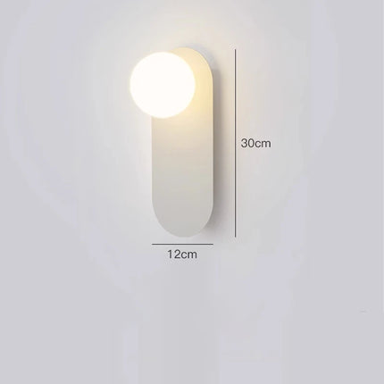 Lámpara de pared nórdica de hierro colorido