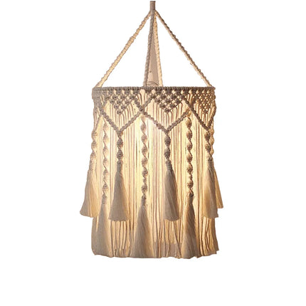 Bohemian Macrame Circular Lampshade