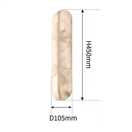 Lámpara de pared moderna de línea de mármol