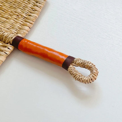 Bohemian Handwoven Rush Fan