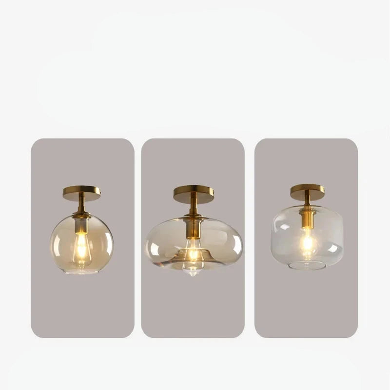 Nordic Glass LED-Deckenleuchte Minimalistisches Design