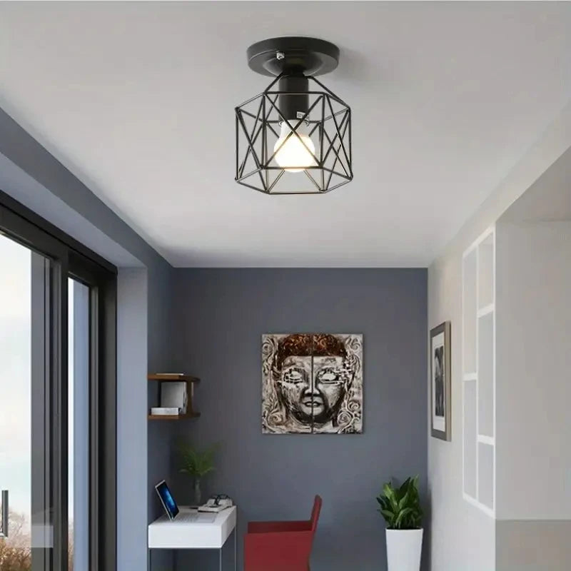Plafonnier Classique Cage Minimaliste