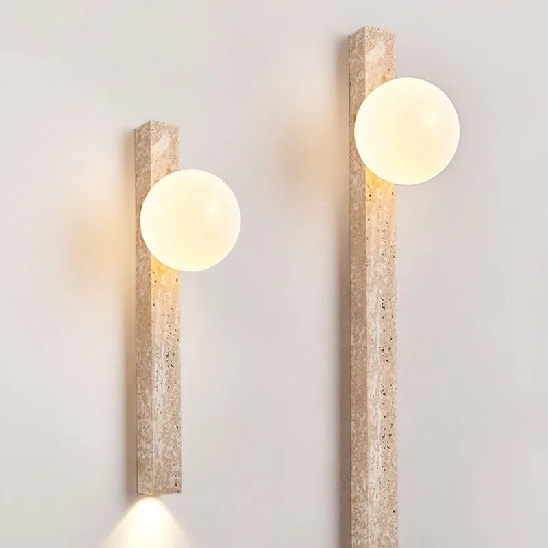 Kreative vertikale Steinwandlampe