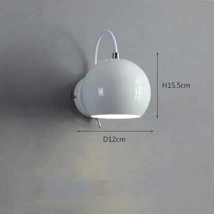 Lámpara de pared LED giratoria nórdica