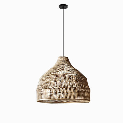 Handgefertigte böhmische Rattan-Pendelleuchte