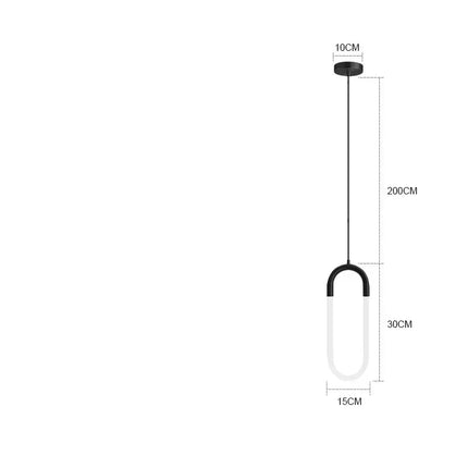 Suspension LED Anneaux Nordique Minimaliste