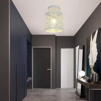 Lámpara de techo de hierro industrial retro moderna