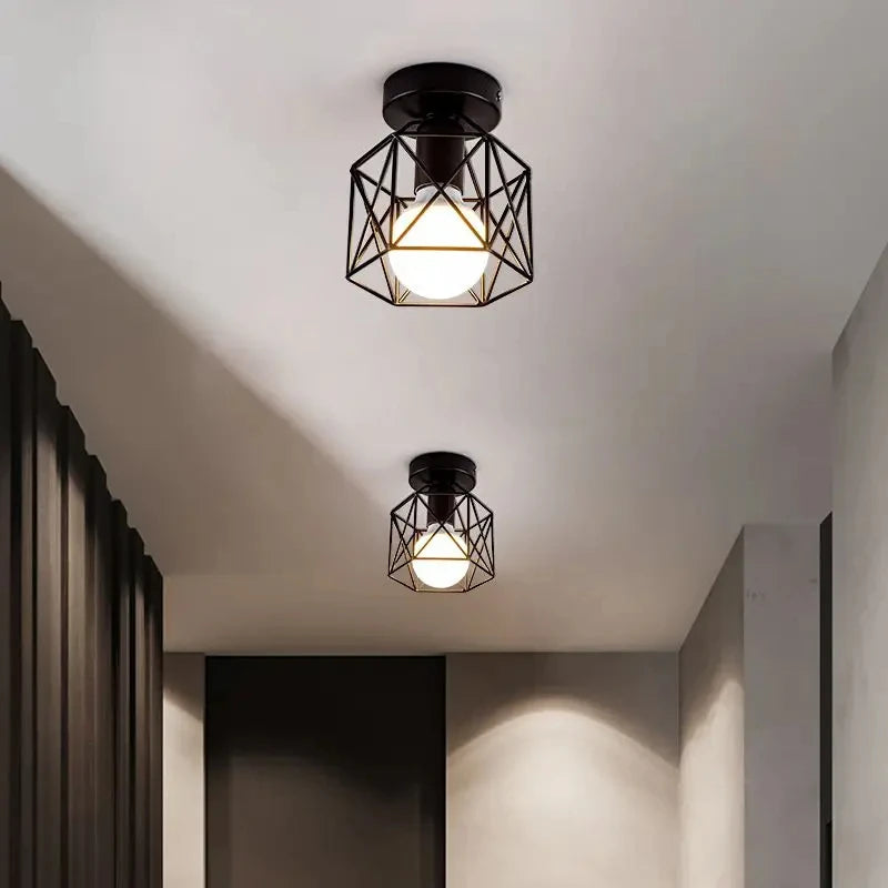 Plafonnier Classique Cage Minimaliste