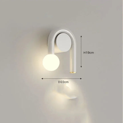 Kreative Doppel-LED-Wandleuchte