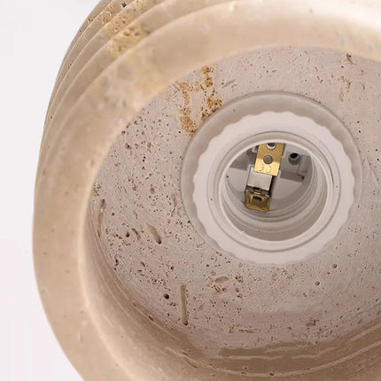 Natürliche Deckenleuchte aus Travertin