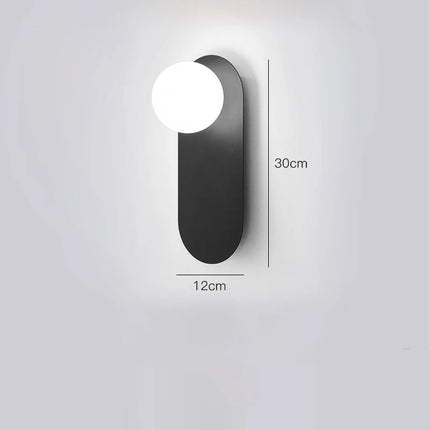 Lámpara de pared nórdica de hierro colorido