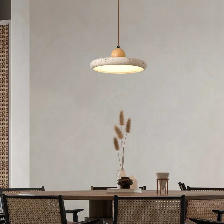 Natural Travertine Stone Flat Suspension