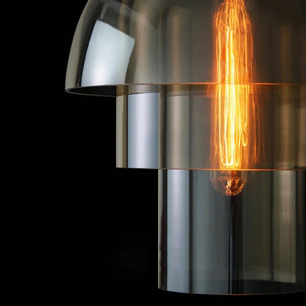 Lámpara colgante de cristal nórdico minimalista elegante