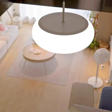 Nordische weiße runde Pendelleuchte aus Acryl