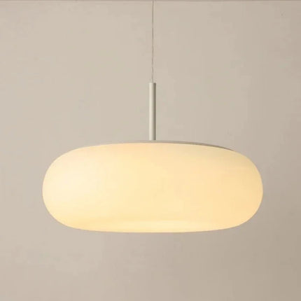 Nordische weiße runde Pendelleuchte aus Acryl