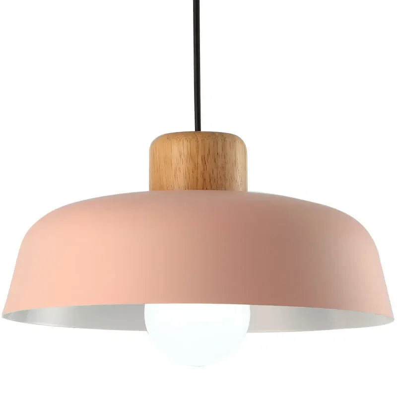 Minimalist Colorful LED Aluminum Bowl Pendant Light