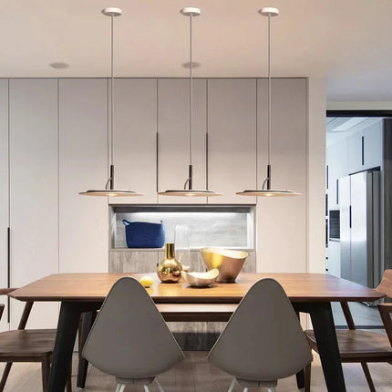 Lámpara colgante LED plana circular italiana