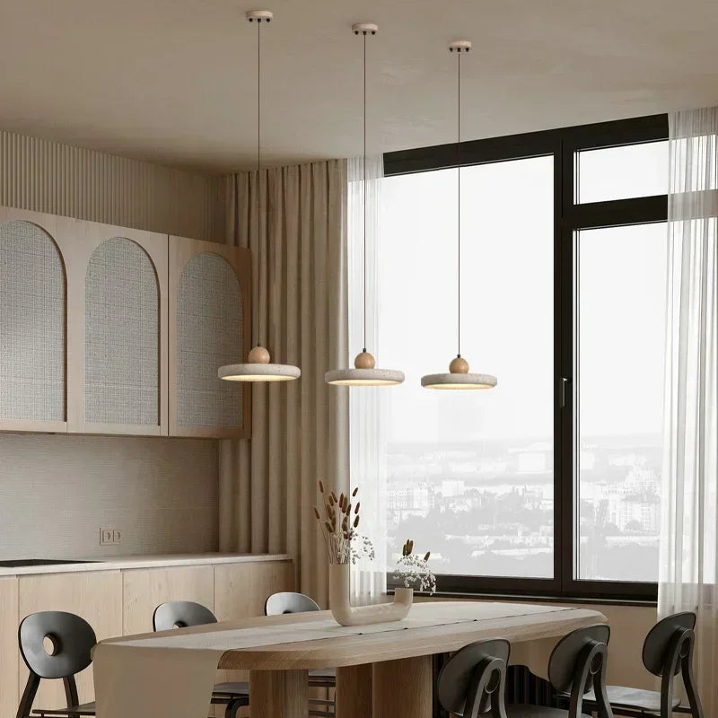 Natural Travertine Stone Flat Suspension